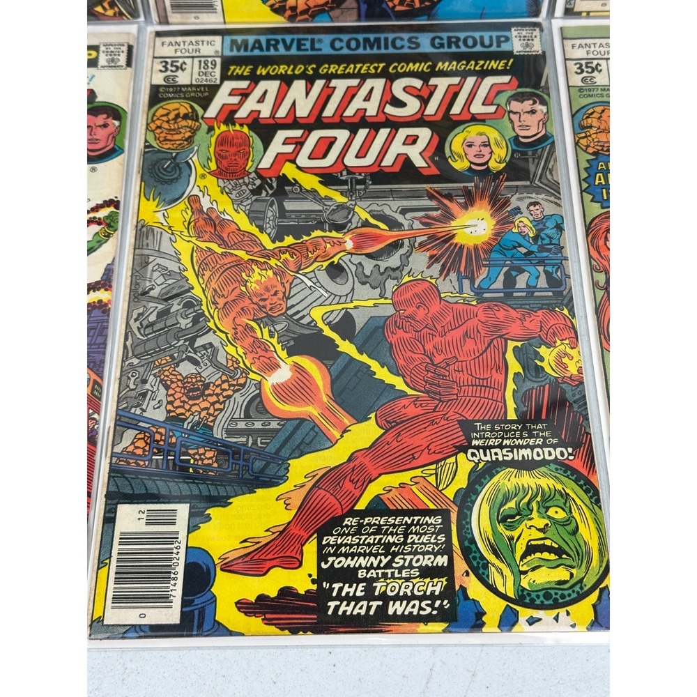 Fantastic Four #185 - 190 Run 1st Nicholas Scratch Salem Seven 1977 Marvel Nice! - Picture 6 of 7